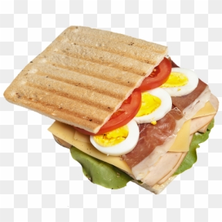 Sandwich, Bread, Snack, Crispbread, Egg, Ham, Cheese - Breakfast Clipart
