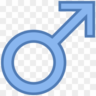 Male Gender Symbol - Sad Smiley Clipart