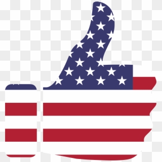 Download Thumb Up American Flag Transparent Png - American Flag Transparent Png Clipart