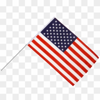 Us Flag On Stick Clipart