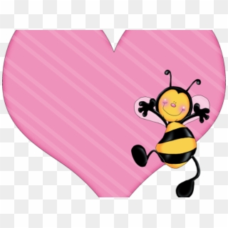 Bee Clipart Heart - Amistad Imagen Del Dia De San Valentin - Png Download