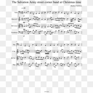 The Salvation Army Band Sheet Music For Tuba, French - Blue Eiffel 65 Clarinet Sheet Music B Flat Clipart
