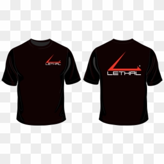 Lethal Logo T Shirt - Black Shirt Design Png Clipart
