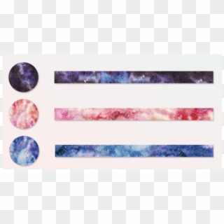Starry Sky And Universe - Galaxy Washi Tape Piece Clipart