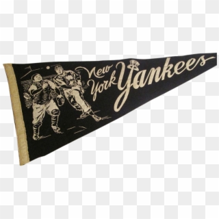 Rare New York Yankees Pennant Vintage 1950s Sports - Label Clipart