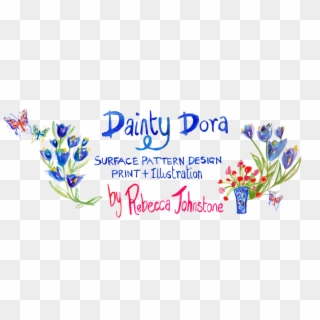 Local Designer Rebecca Johnstone Aka Dainty Dora Will - Calligraphy Clipart
