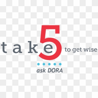 Take 5 To Get Wise - Circle Clipart
