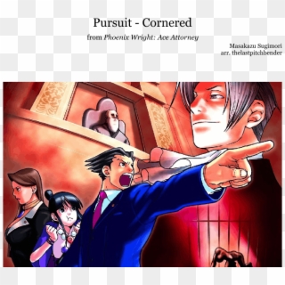 Pursuit ~ Cornered - Phoenix Wright Ace Attorney Clipart