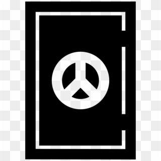 Door With Peace Sign Comments - Emblem Clipart