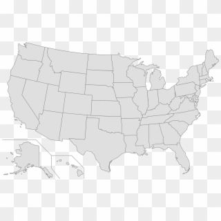 Us Map 52 States Do You Know That There Are 52 States - Us State Map Transparent Clipart