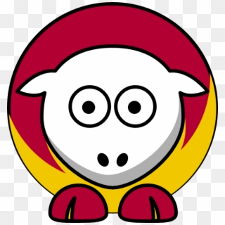 Sheep 3 Toned Kansas City Chiefs Team Colors Svg Clip - Png Download