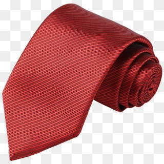 Kissties Men's Striped Tie In Red Color - Formal Wear Clipart