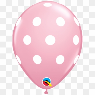 Pink Polka Dot Latex Balloon Clipart
