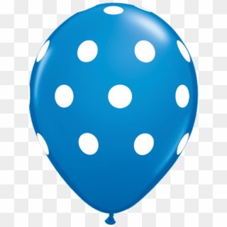 Blue Polka Dot Balloon Clipart