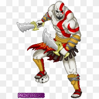 Kratos God Of War Pixelart - God Of War Pixel Art Clipart