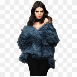 Kendall Jenner Photoshoot, Kendall Jenner Fashion, - Kendall Jenner In Fur Clipart