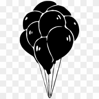 Royalty Free Library Clip Art - Black Balloons Clip Art - Png Download
