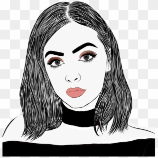 Kyliejenner Kylie Makeup Girl - Drawing Of A Girl With Makeup Clipart