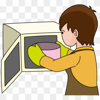 Microwave Clipart Microwave Cooking - Use A Microwave Cartoon - Png Download