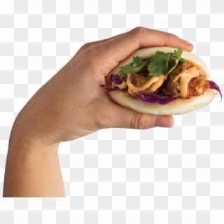 Shrimp Bao - Hand With Food Png Clipart