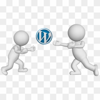 Wordpress Logo Playing Figures - Wordpress Icon Clipart
