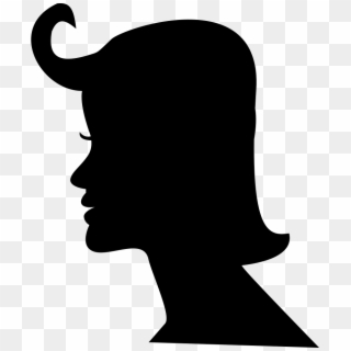 Png File Svg - Woman Face Silhouette Png Clipart