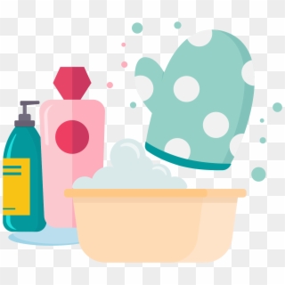Living Supplies Bath Gloves Cartoon Png And Vector - Illustration Clipart