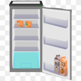 Refrigerator Png Black And White Transparent Refrigerator - Open Fridge Clipart Png