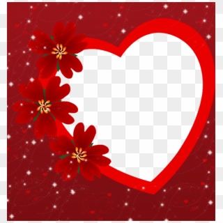 Valentines Day Heart Frame Png Photo Arts - Valentine Day Photo Frame Clipart