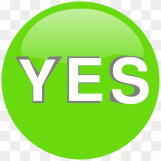 Yes Button Hi - Green Yes Sign Clipart