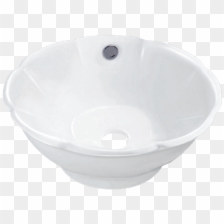 Bloom Decorative Porcelain Round Shaped Vessel Sink - Bathroom Sink Clipart