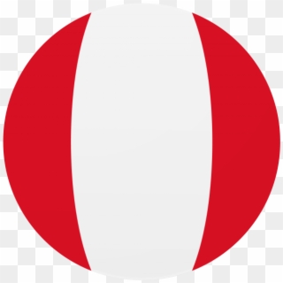 Peru Round Flag - Circle Clipart