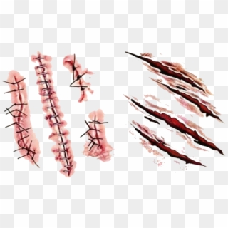 Tattoo Scar Wound Blood Hand-painted Free Hq Image - Bloody Scar Png Clipart