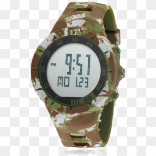 Ohsen New 1615 Stopwatch Chrono Green Camouflage - Ohsen 1615 Clipart