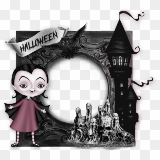 Cadre Photo Halloween, Gothique / Gothic Frame Png - Cartoon Clipart