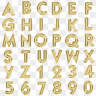 Oro Png - Letras Color Oro Png Clipart