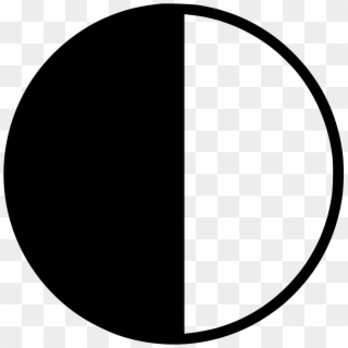 Half Pie Chart Comments - Black And White Pie Chart Half Clipart