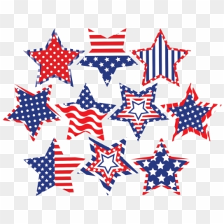 Tcr5285 Patriotic Fancy Stars Accents Image - Printable Clip Art Patriotic Stars - Png Download