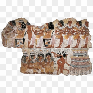 Evidence Of Tattooing Egypt - Banquet Scene Tomb Of Nebamun Clipart