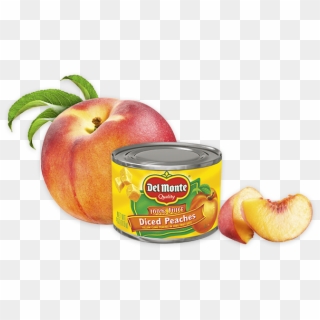 Diced Yellow Cling Peaches In 100% Juice - Monte Clipart