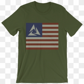 Flag Logo T-shirt In Halftone - Dakota Kai Shirt Clipart