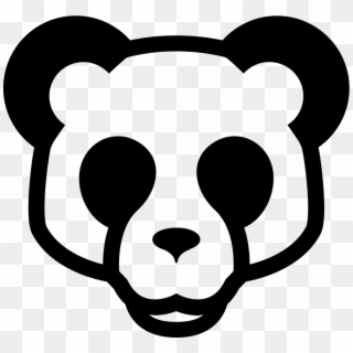 Panda Bear Face Front Comments - Panda Face Logo Png Clipart