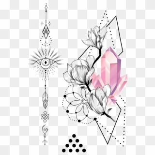 Pink Diamond - Floral Design Clipart