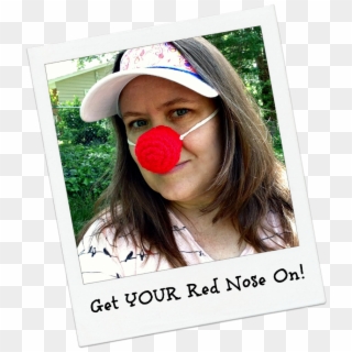 It's Time To Get Your Red Nose On - Girl Clipart