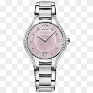 Raymond Weil Noemia Ladies Pink Dial Stainless Steel - Raymond Weil Noemia Blue Face Clipart