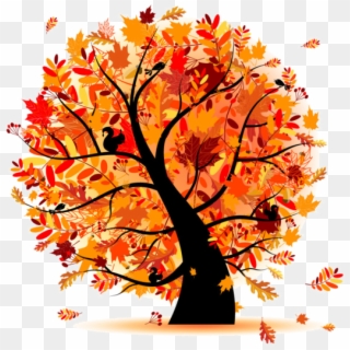 Fall Trees Clipart Group Clipart Library Download - Autumn Tree Clipart - Png Download