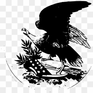 American Eagle Black White Line Art 999px 127 - Bald Eagle Clipart