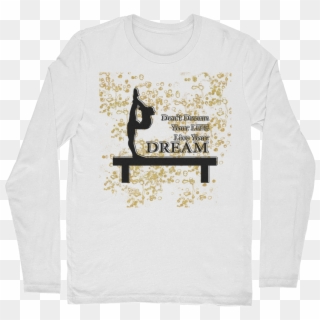 Gymnastics Live Your Dream Gold Flake Design ﻿classic - Long-sleeved T-shirt Clipart