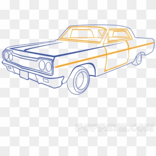 Svg Transparent Download How To Draw A Classic Pop - Car Drawing Png Clipart