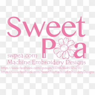 Sweet Pea Machine Embroidery Designs - Sweet Pea Clipart
